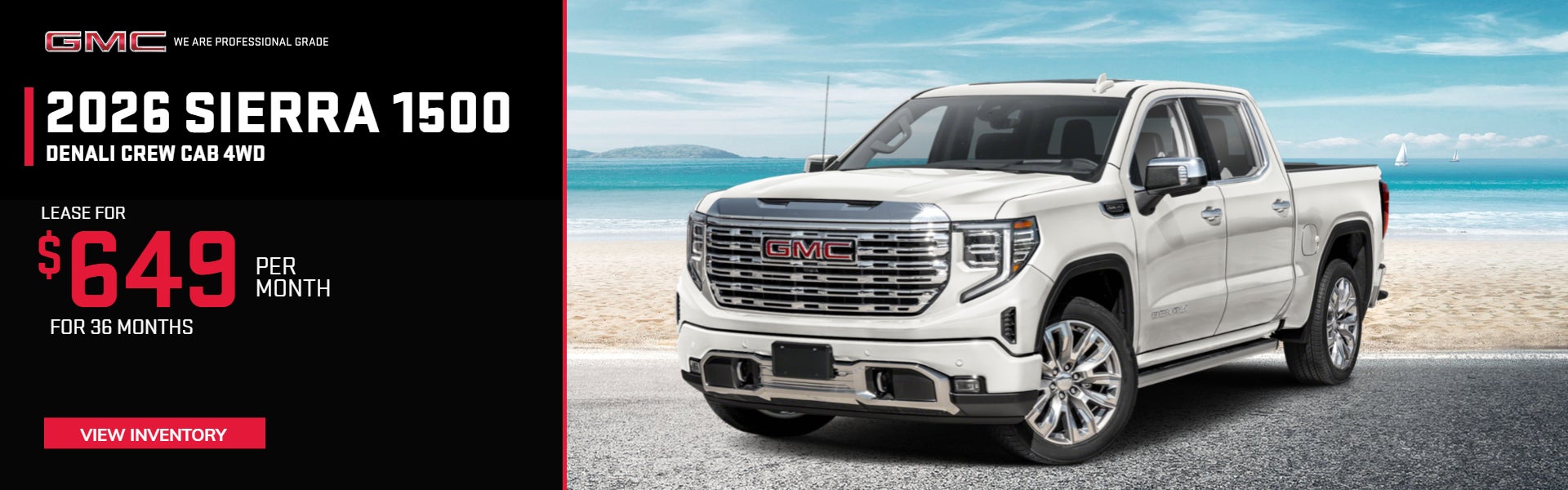 2026 GMC Sierra 1500 Denali Lease Offer