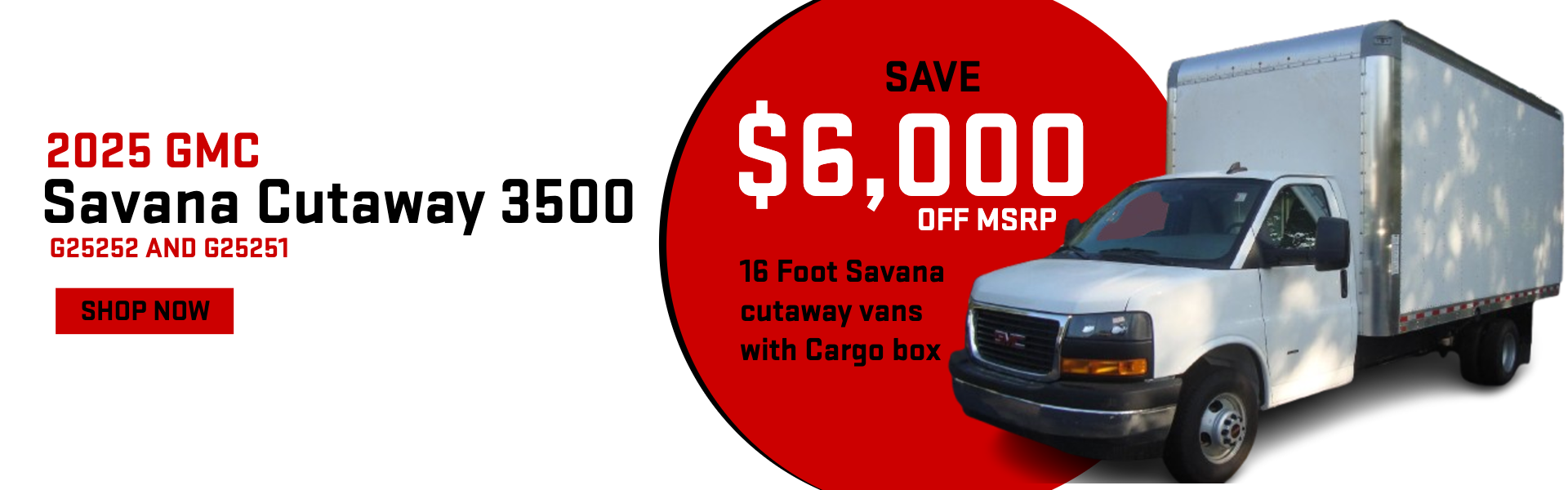 2025 GMC SAVANA CUTAWAY 3500